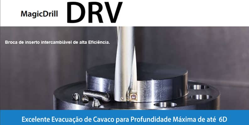 Kyocera MagicDrill DRV - broca de inserto intercambiável
